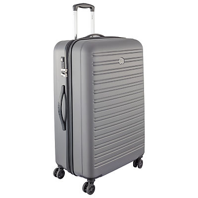 Delsey Segur 4 Wheel 78cm Large Suitcase Grey Delsey Segur 4 Wheel 78cm Large Suitcase Grey